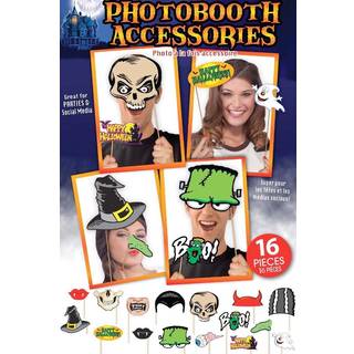 Halloween Party Foto Booth Set 16-teilig