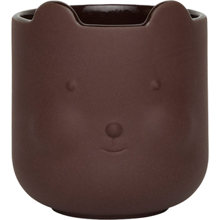 Bjørne krukke 9 cm, terracotta