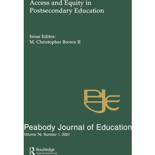 Access and Equity in Postsecondary Education