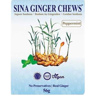 Sina Ginger Chews Peppermint 56 g
