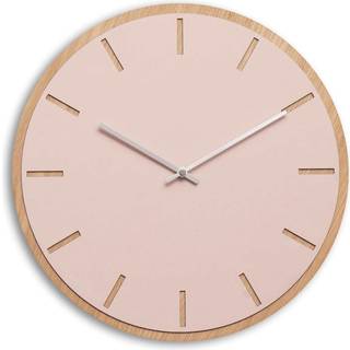 Hemverk Vægur Powder Lys Eg Silver Ø38 cm