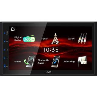 JVC KW-M180DBT 2-DIN BT bilradio med DAB+