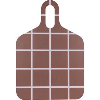 Muurla Checks & Stripes bakke 30x44 cm Brown/Beige