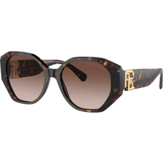 Ralph Lauren Kvinde RL8220 THE JULIETTE 500313 Solbriller Acetat Brun Brun Sommerfugl Normal Skygge