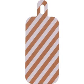 Muurla Checks & Stripes bakke 13x33 cm Amber/Grey