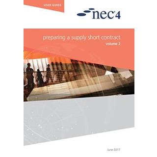 NEC4: Preparing a Supply Short Contract