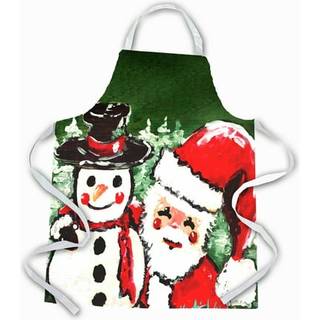 """" Caroline's Treasures MW1116APRON CRAB Blue på Red SR Forklet Large Multicolor """"