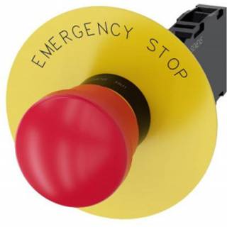 Siemens Nødstop paddetryk, 40mm, rød