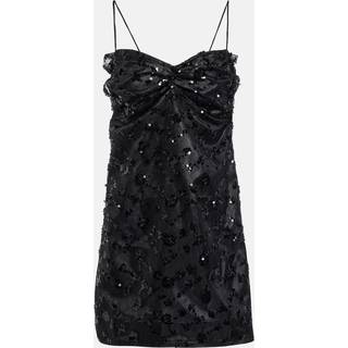 Ganni Sequined lace minidress - black - S