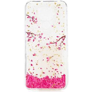 Huawei Mate 30 Lite Fleksibelt Cover Blomsterblade Sværm Gennemsigtig