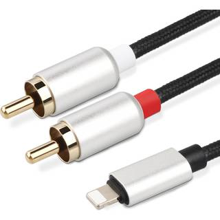 NÖRDIC Lightning (ikke MFI) til RCA-kabel 1,2m til lyd