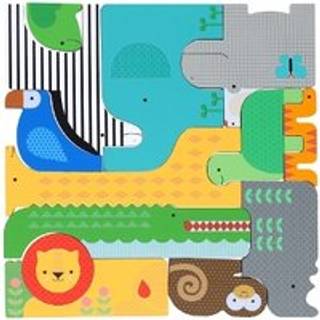 Wooden Puzzle + Play: Shaped Safari Animals