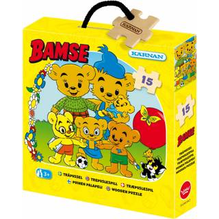 Kärnan Bamse Verdens Stærkeste Bjørn Træpuslespil 15 Brikker