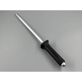 Güde Alpha Wetzstahl 26 cm Rundgriff - Schwarz,Silber