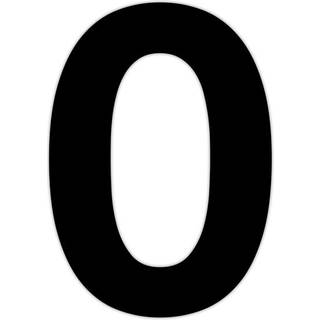 Jasa Company husnummer 0, 14 cm, sort