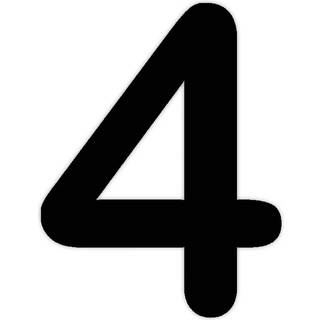 Jasa Company husnummer 4, 14 cm, sort