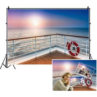 Dashan 6x4ft vinyl havkrydstogt skib baggrund sommer hav krydstogt nautisk f?dselsdag baby shower fest rejse krydstogt tema fotografering baggrun