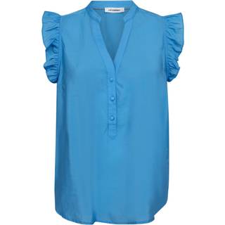 Co'couture Callumcc Frill Top S/S Shirts 35162 Clear Blue (S)