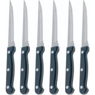 Sæt med 6 knive til bøf, rustfrit stål - Kitchen Craft