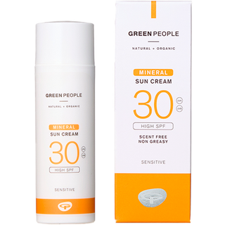 Green People Sun Cream Scent Free Mineral SPF30 Organic (50 g)