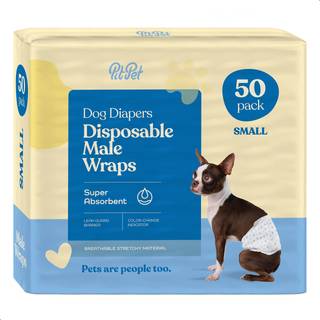 Komfortable mandlige hundebleer- 12-pakke superabsorberende engangslige hundeindpakning- flashdry gel teknologi v?dhed indikator doggie ble