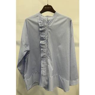 Marta Du Chateau Mdc Fina Shirt 5545 Sky Blue Stripe - Skjorte