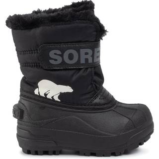 Sorel Kids' Snow Commander Boot Black/Charcoal, Black, Charcoal, 31
