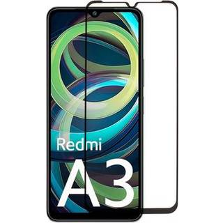 Xiaomi Redmi A3 Skærmbeskyttelse Hærdet Glas - 9H - Full Fit - Sort Kant