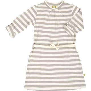 Kjole med lange ærmer - Bredstribet grå