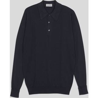 John Smedley Herren Pullover blau unifarben