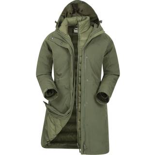 Mountain Warehouse Mountain Warehouse Green Womens Alaskan 3-In-1 Waterproof Long Coat