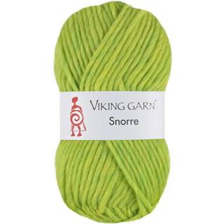 Viking Snorre 231 Lime Indhold: 100% Highland Merino Uld Vægt/længde: 100 g = ca. 100 meter Anbefalede pinde: 7.00-8.00 mm Strikkefasthed: 10 cm = 12 m Vask: Skånevask 30°C uden skyllemiddel / Tåler ikke tørretumbling / Tørres fladt.