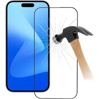 iPhone 15 9D Full Cover Skærmbeskyttelse Hærdet Glas - Sort Kant