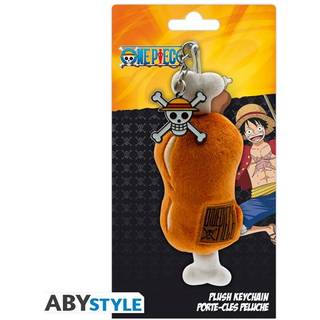 One Piece Meat On A Bone Plush 3D Key Chain