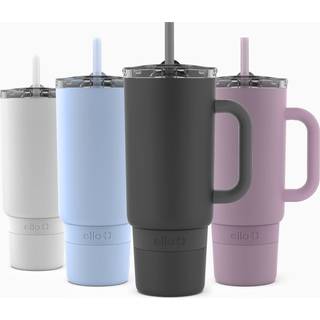 Ello Port 40oz tumbler med bære loop & integreret håndtag vakuumisoleret rustfrit stål Genanvendelig vandflaske rejse krus med lækage bevis låg o