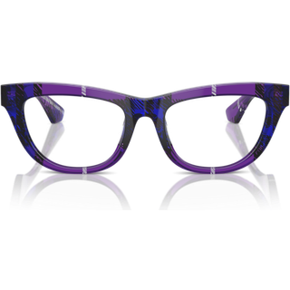 Burberry BE2406U 4113 52 Briller Kvinder Purple - Violet Checkered - 52mm