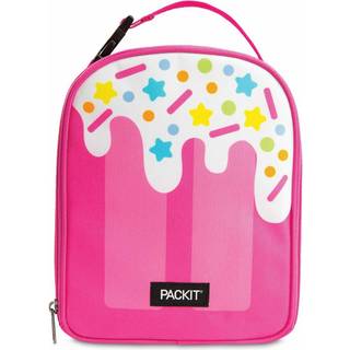 Packit Freezable Playtime frokostboks Pink Popsicle Bygget med Ecofreeze -teknologi sammenfoldelig genanvendelig lynl?s lukning med sp?ndeh?ndtag