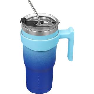 BJPKPK Tumbler med handtag 20oz rostfritt stål isolerade tumlarmuggar med lock och halm för kvinnor och män himmel