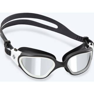 Watery motions svømmebriller - Raven Mirror - Sort/hvid