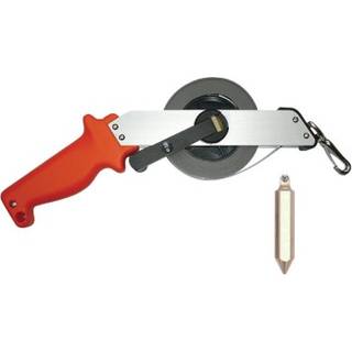 Tankbåndmål 10M i kulstofstål med mm/tomme graduering inkl. messing lod (Type L0)