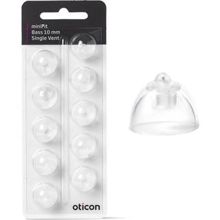 - Oticon miniFit Bas-tip (single vent) (Størrelse: 10 mm)