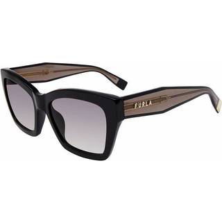 Furla SFU778 0700 55 Solbriller Mænd Black - Shiny Black - 55mm