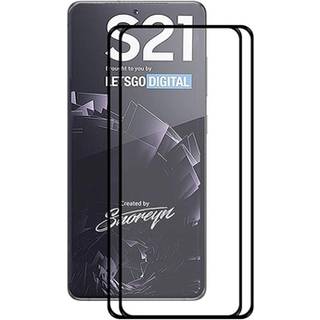 Samsung Galaxy S21 5G Hat Prince Full Size Skærmbeskyttelse Hærdet Glas - 9H - 2 Stk. - Sort Kant