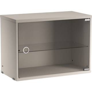 String Skab Med Glasdør 30x58 Cm - Væghylder & Vægskabe Lakeret Mdf Beige - VS5830-14-1