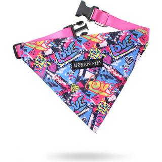 Urban Pup Bandana - Pink Graffiti / S