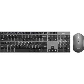Deltaco Wireless Keyboard Mouse Combo - Tastatur - US English - Sort