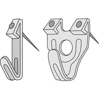 Thuresson Fastening 13130 X-krog stål 18 mm, 1 sømhul, 10-pak