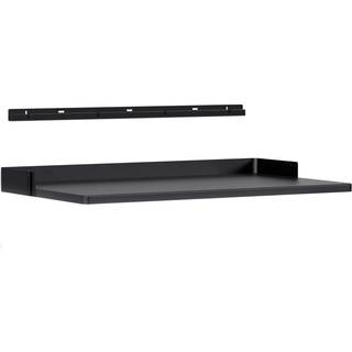 HAY - Pier System Work Shelf - Black Powder Coated Steel - Hylder & Reolsystemer - Sort - Metal