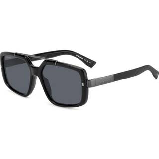 Dsquared2 Mand D2 0120/S 807/IR Solbriller Acetat Sort Grå Firkantet