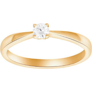 Siersbøl Heart prinsessering i guld med 0,15 ct.